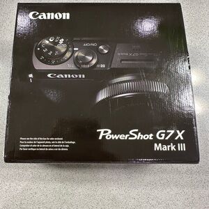 Canon PowerShot G7 X Mark III in Black